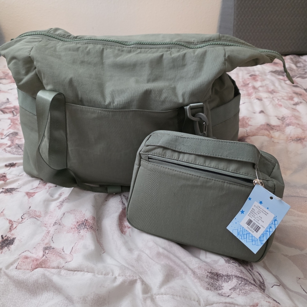 New Olive Green STREET Duffle Bag Set